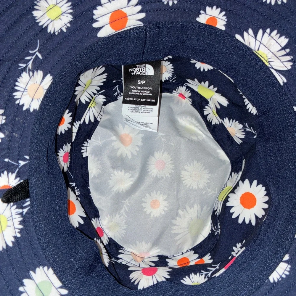 The North Face Navy Floral Bucket Hat‎ (Youth Sz S)